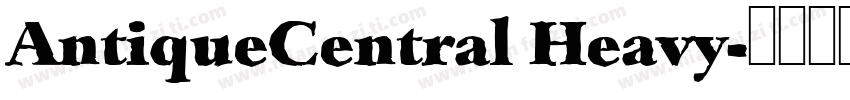 AntiqueCentral Heavy字体转换